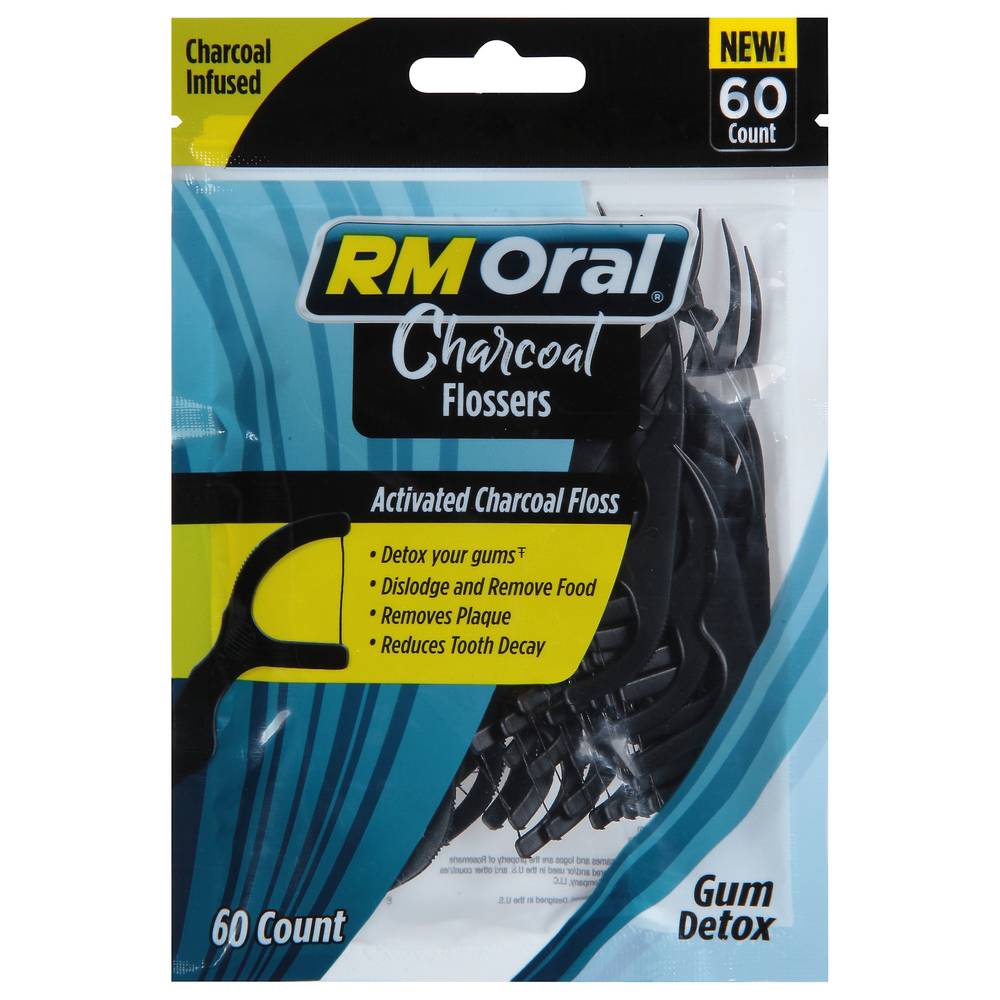 RM Oral Charcoal Flosser (60 ct)