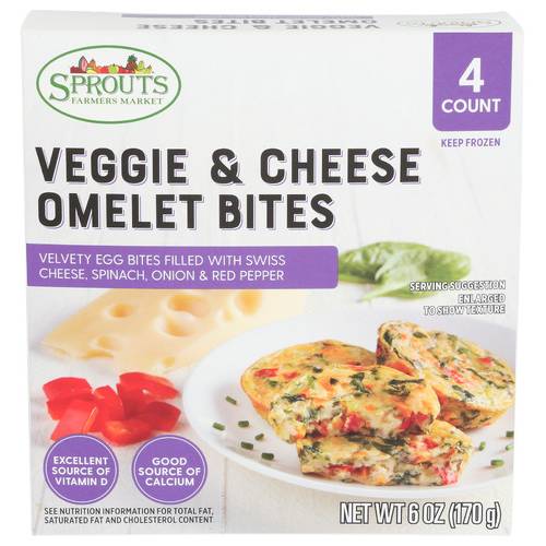 Sprouts Veggie & Cheese Omelet Bites