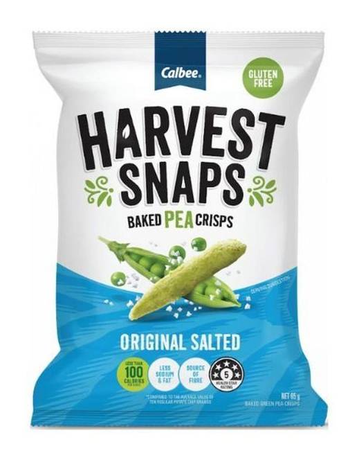 Calbee Original Salted Harvest Snaps Baked Pea Crisps (65g)