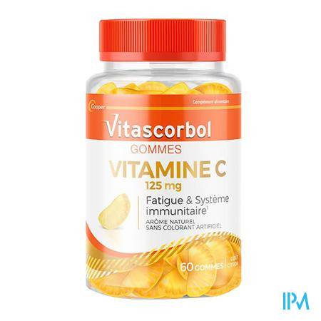 Vitascorbolgommes Vita C 60 Vitalité - Compléments alimentaires