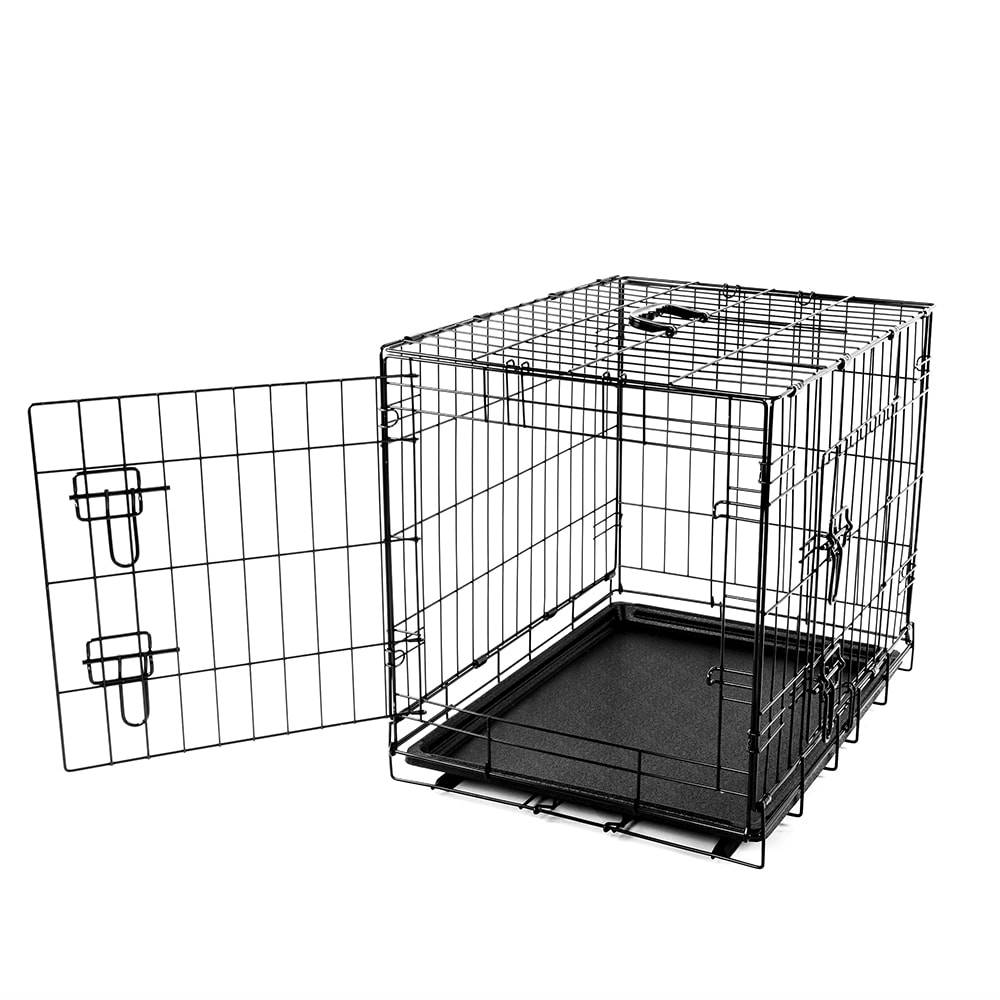 Pet Essentials Wire Dog Crate Medium, Black