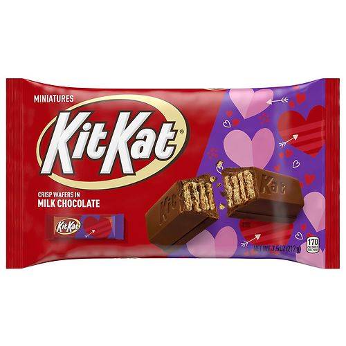 Order Kit Kat Miniatures, Wafer Candy Bars, Valentine's Day, Bag Milk Chocolate - 7.5 oz food online from Walgreens store, Monroe on bringmethat.com