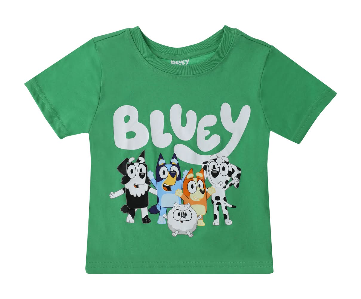 Kids Bluey™ And Friends Graphic Tee 7/8 Green
