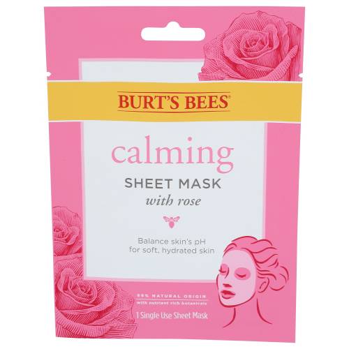 Burt's Bees Calming Sheet Mask With Rose