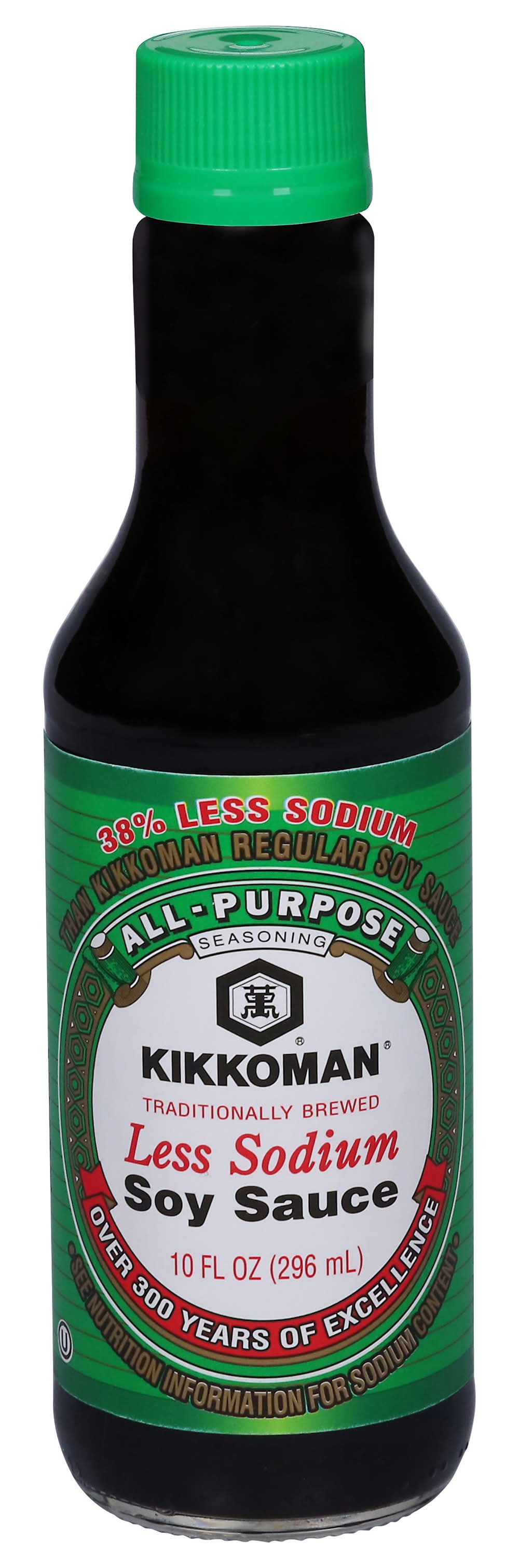 Kikkoman Traditionally Brewed Less Sodium Soy Sauce (10 fl oz)