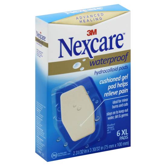 Nexcare Waterproof Cushioned Gel Xl Hydrocolloid Pads (6 ct)