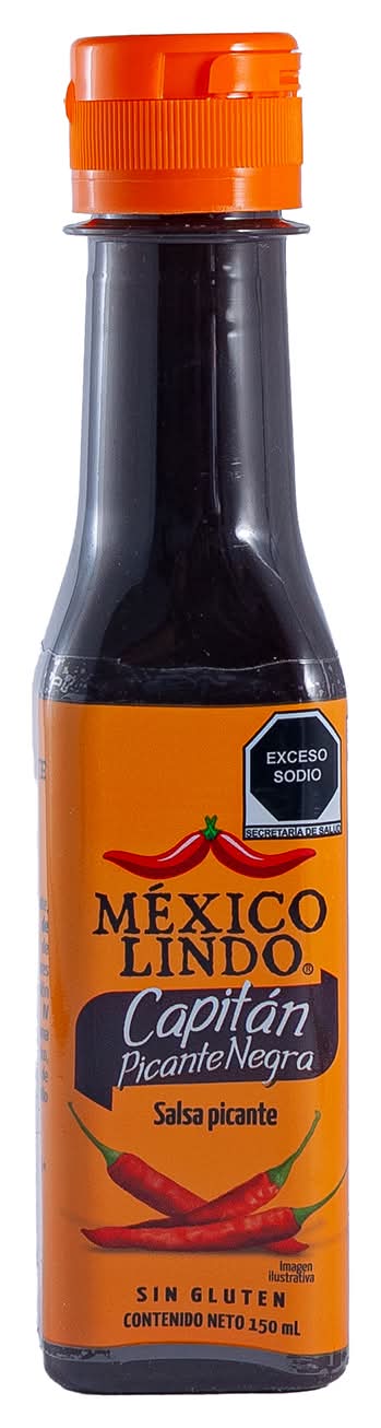 México Lindo · Salsa capitán picante negro (150 ml)