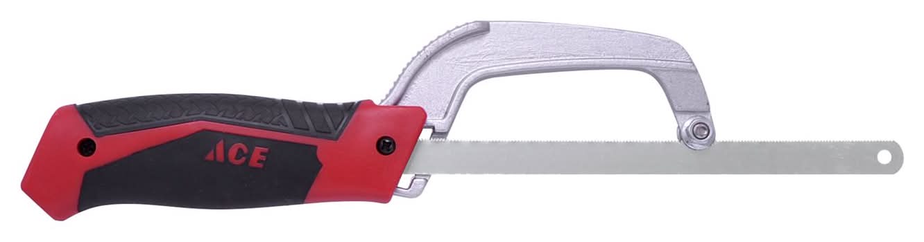 ACE 10 In. Bi-Metal Adjustable Compact Hacksaw Black/Red 1 Pc