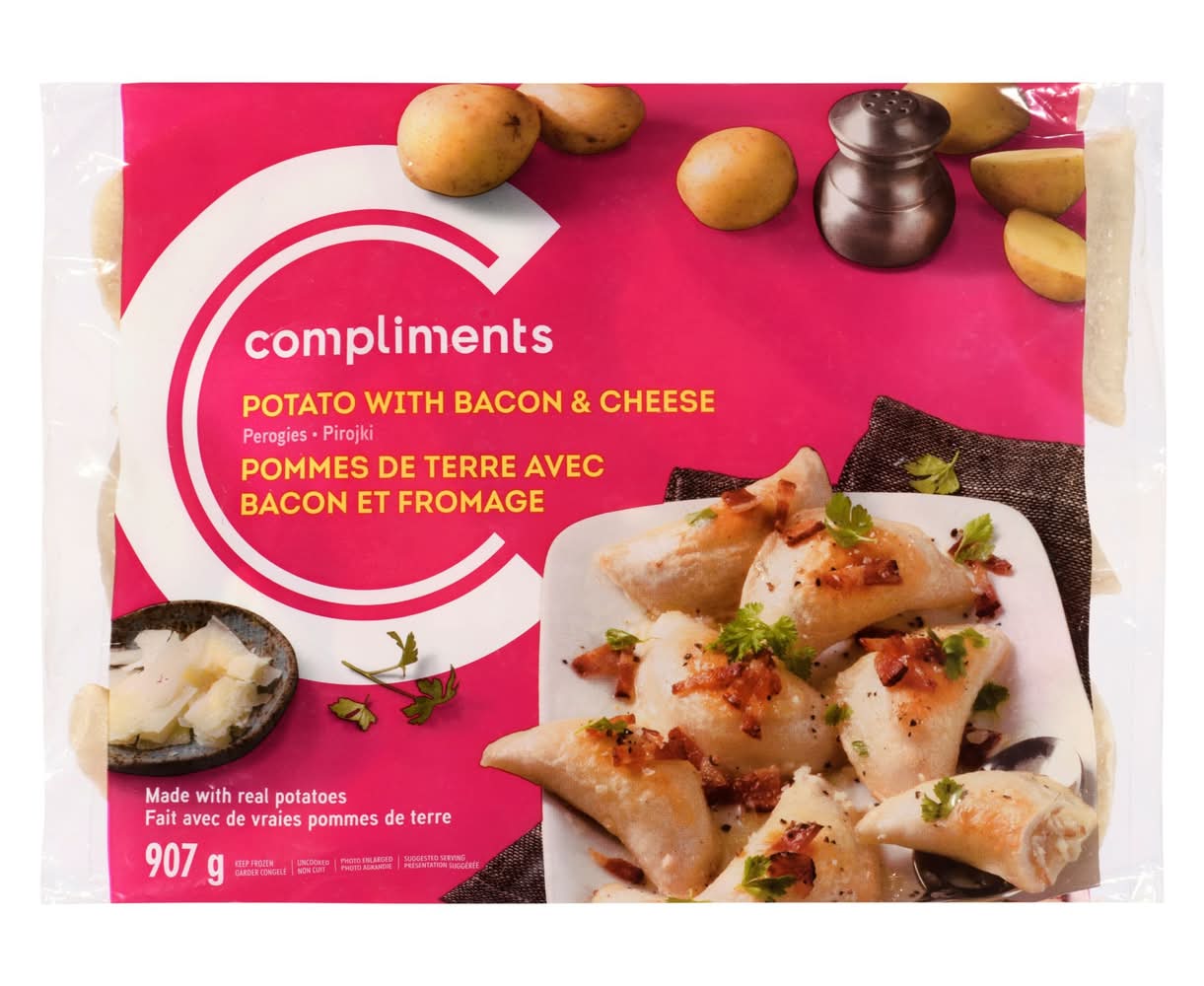 Compliments Frozen Perogies Potato With Bacon & Cheese (907 g)