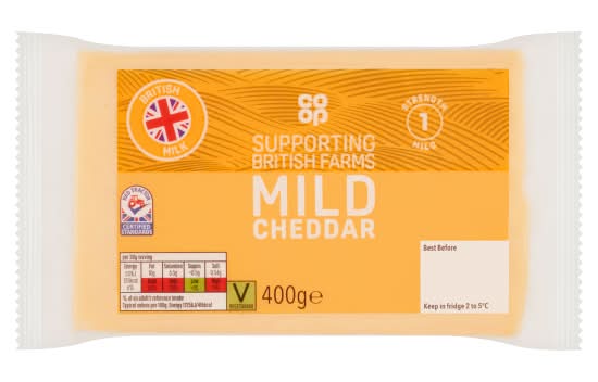 Co-op Mild Cheddar Cheese (400g)