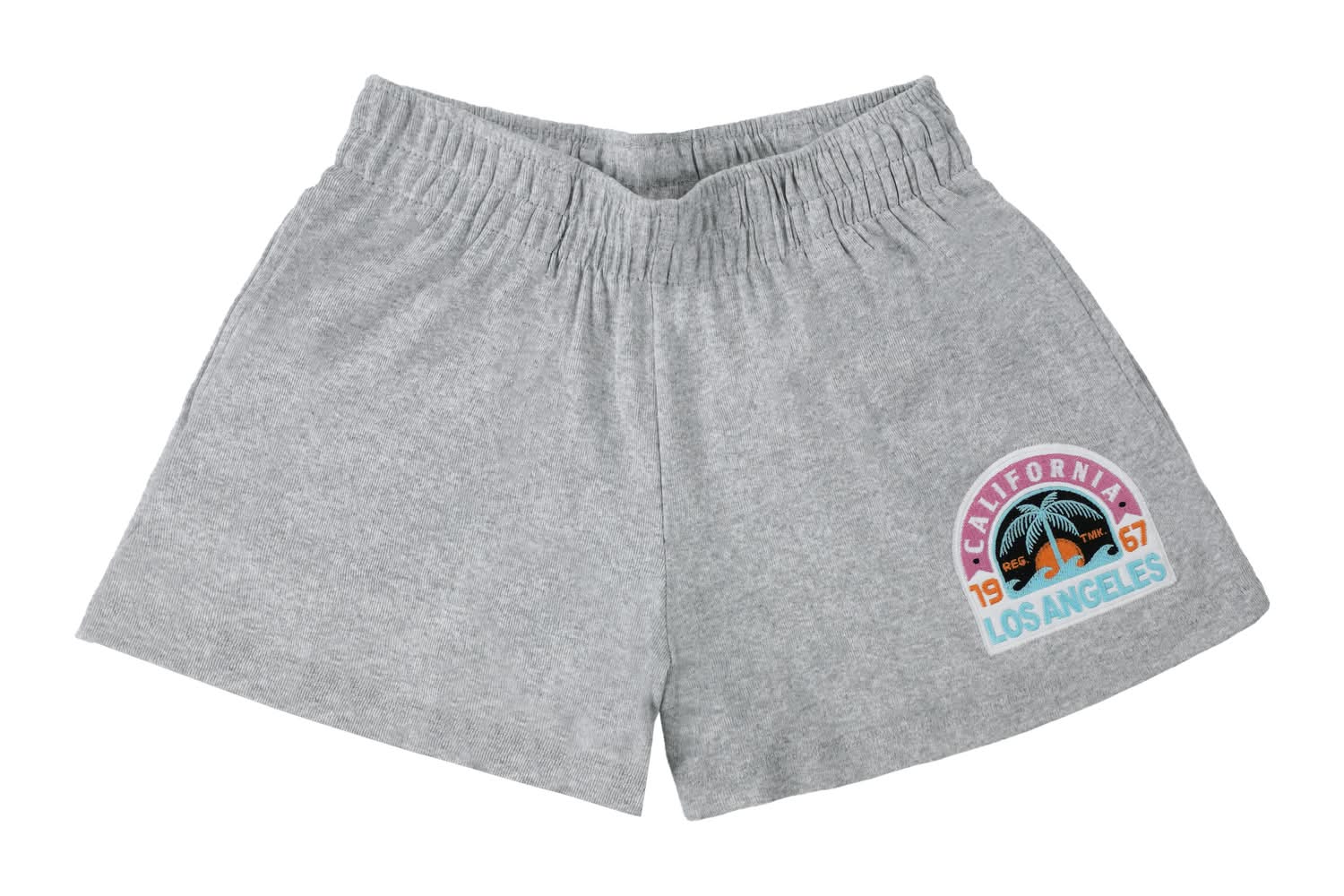 Juniors Graphic Shorts Medium Gray