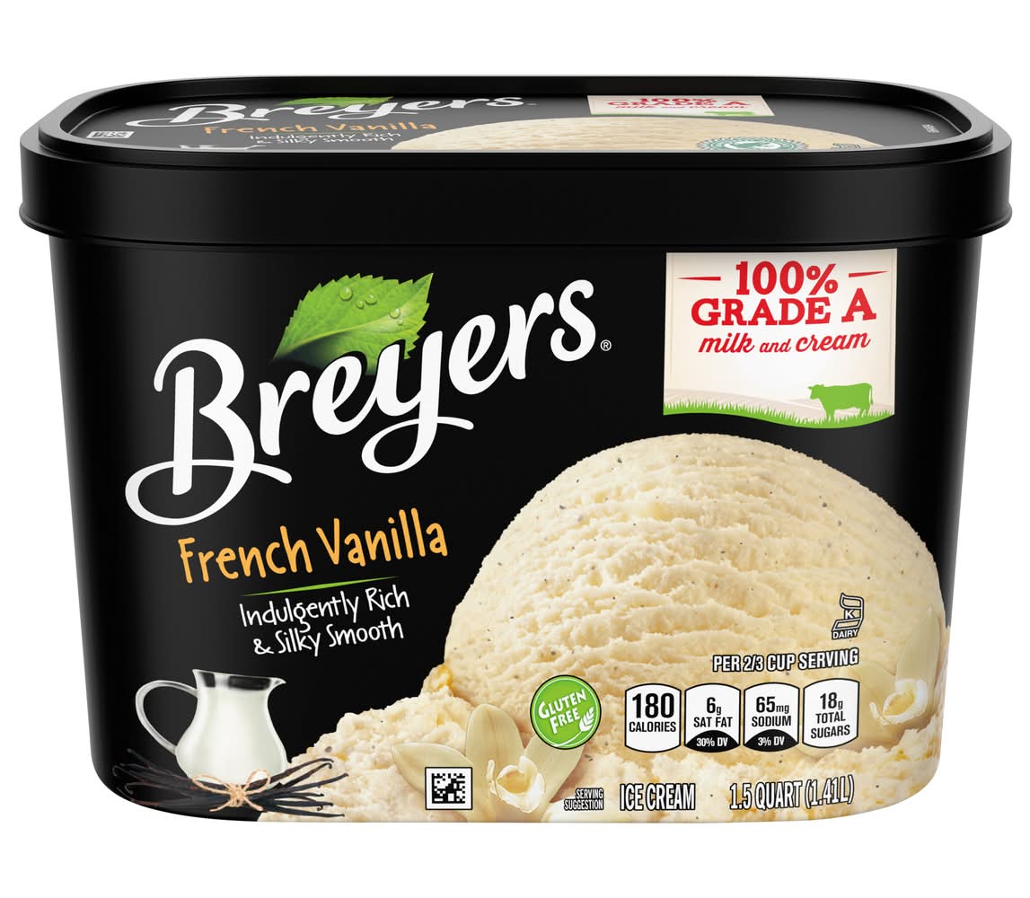 Breyers Classics Ice Cream, French Vanilla (1.41 L)