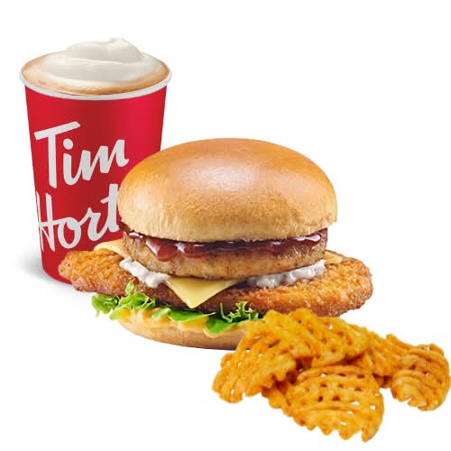 Festive Meatless Chicken & Stuffing Sandwich Meal