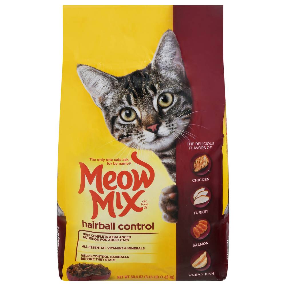 Meow Mix Hairball Control Dry Cat Food (3.15 lbs)