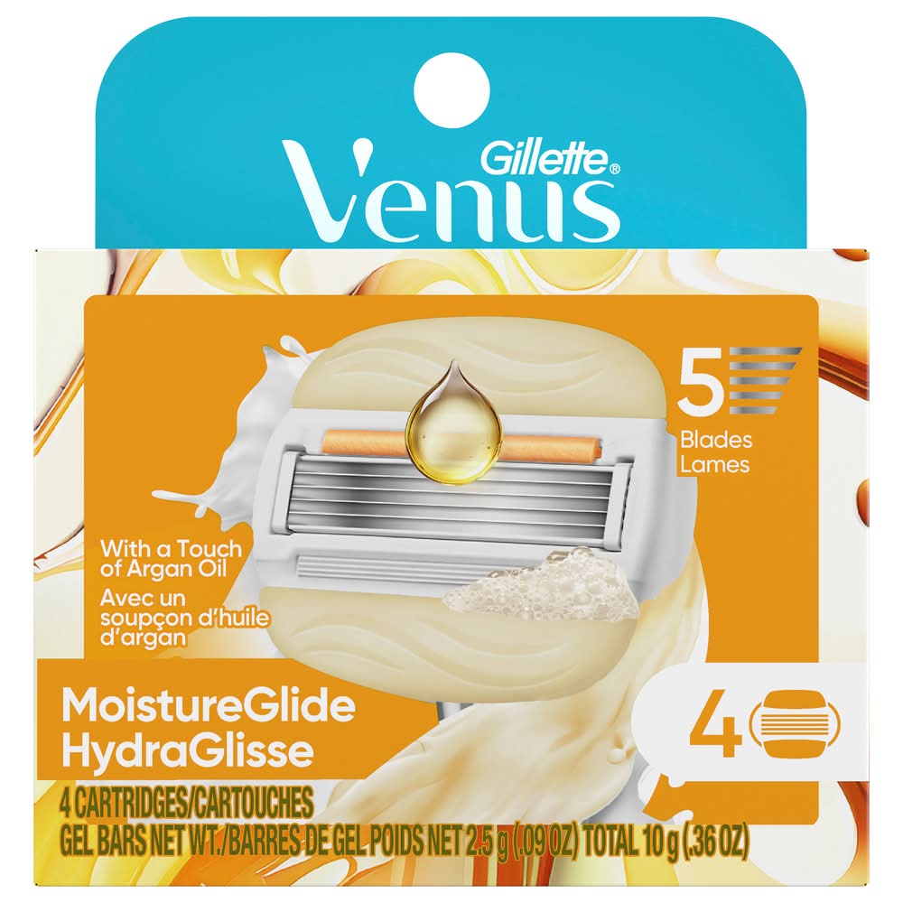 Gillette Venus Moistureglide Cartridges and Gel Bars (4 ct)
