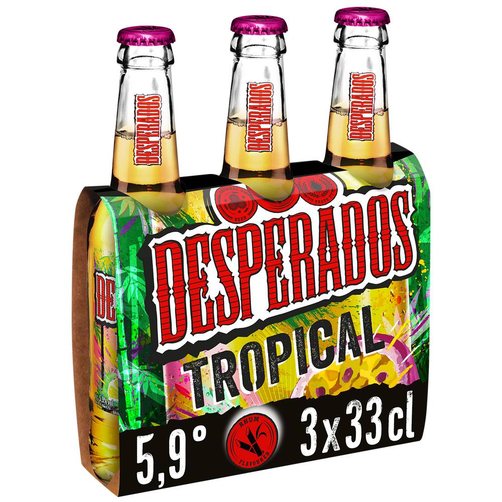 Desperados - Bière aromatisée (3 pack, 330 ml)