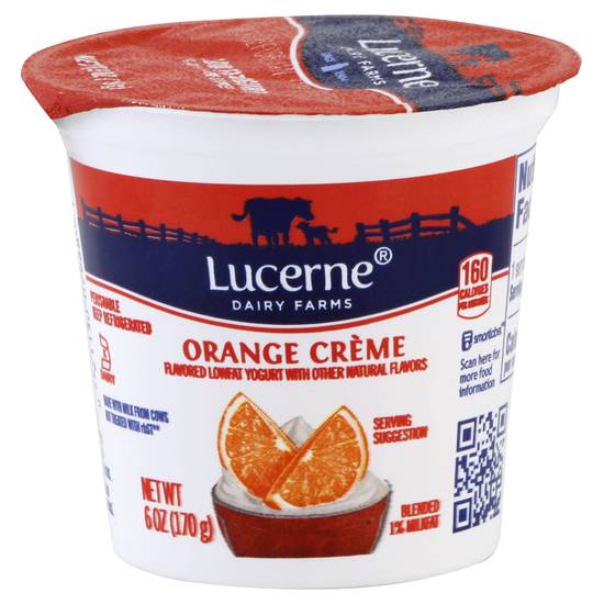Lucerne Orange Creme Flavored Yogurt