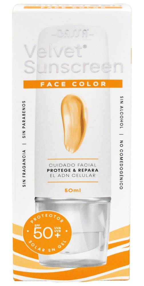 Velvet PROTEC SOLAR GEL 50+ COLOR *50ML
