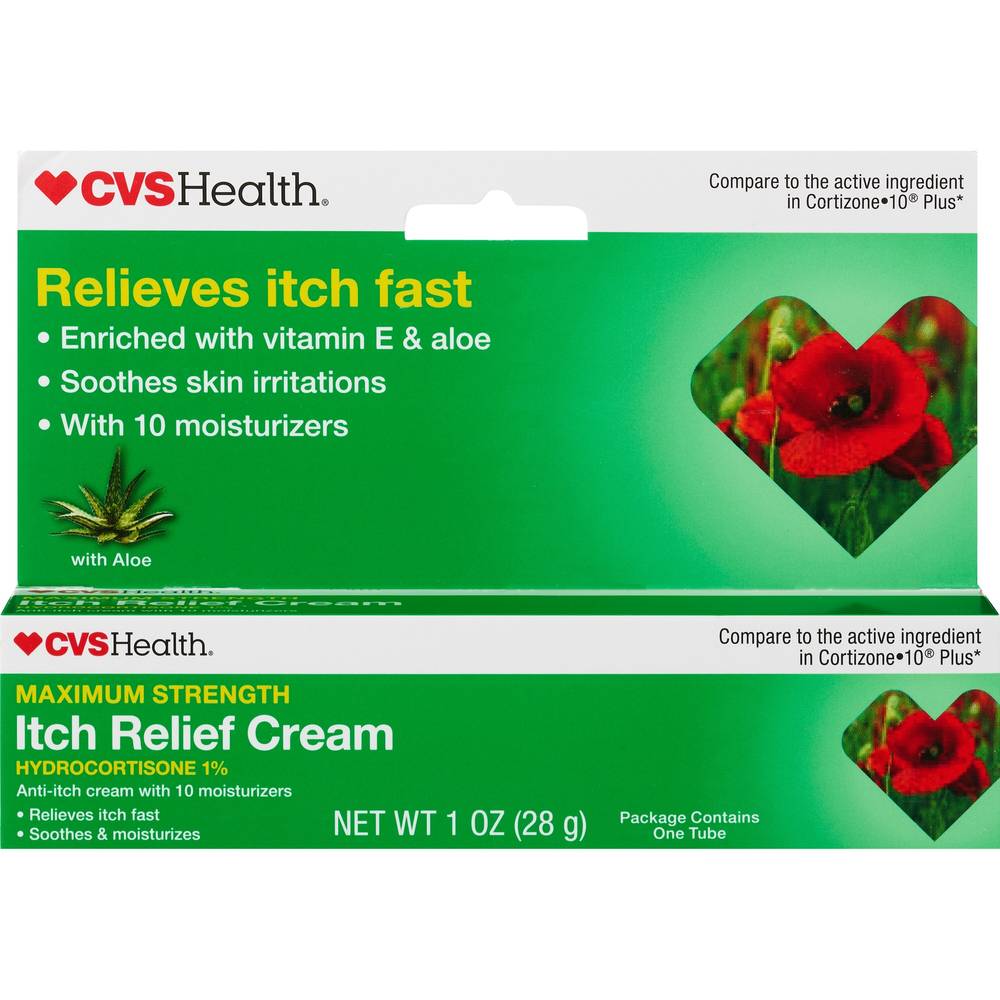 Cvs Health Maximum Strength Anit-Itch Relief Hydrocortisone Cream, 1 Oz