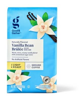 Good & Gather Light Roast Ground Coffee, Vanilla Bean Brulee (12 oz)