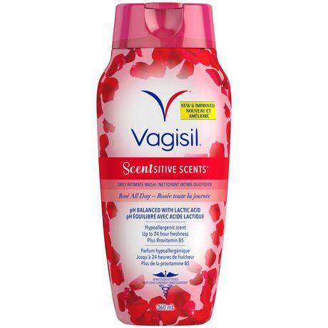 Vagisil Scentsitive Scents All Day Daily Intimate Wash, Rose (360 ml)