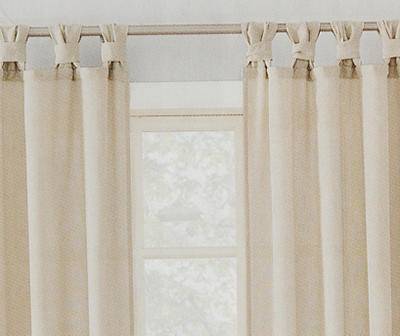 Trent Taupe Twist Tab Top Curtain Panel, (84")