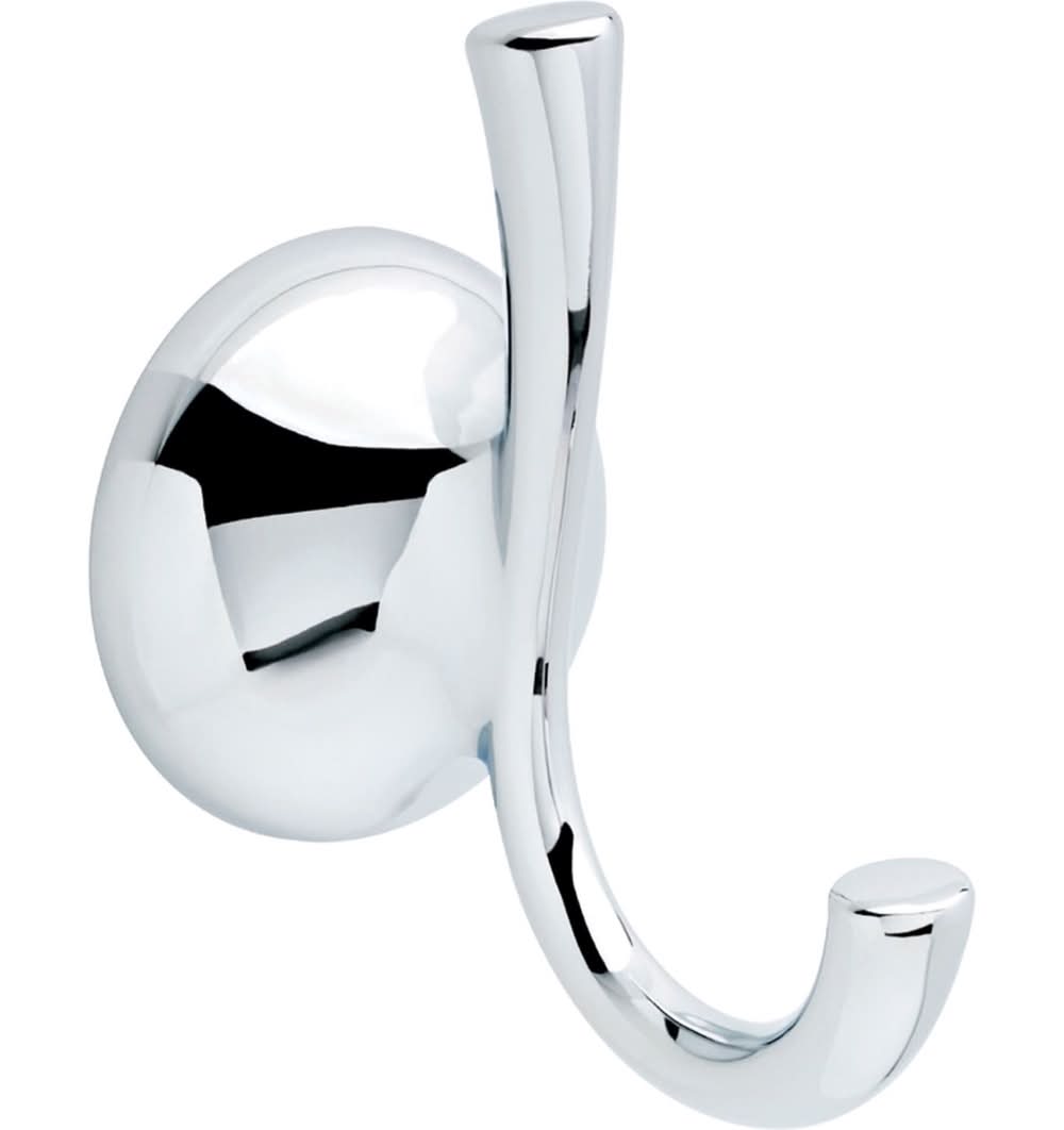 Delta Foundations 4.07 In. H X 3.29 In. W X 2.28 In. L Chrome Silver Robe Hook