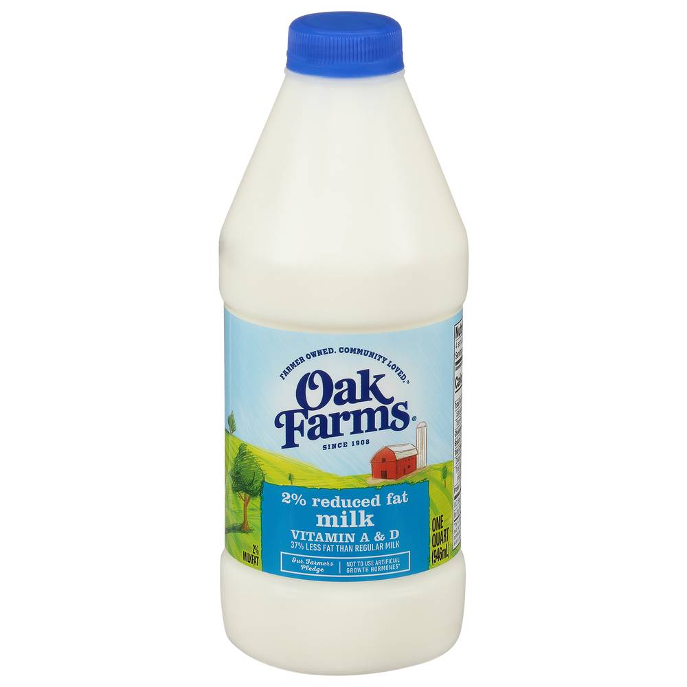 Oak Farms 2% Reduced Fat Milk (1 quart)