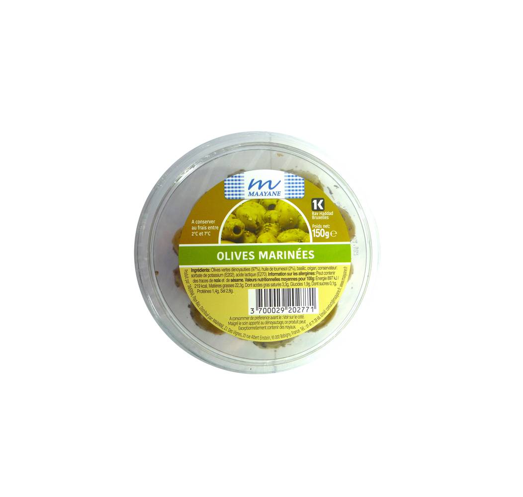 Maayane - Olives marinées (150g)