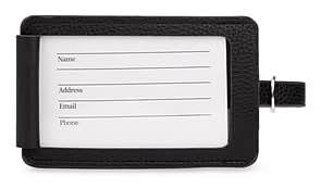 Bond Street 2-Piece Luggage Tag Set, Black (TAC5418BS-BLK)