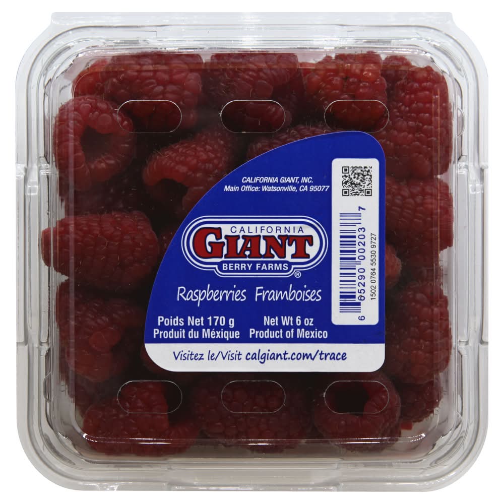 California Giant Berry Farms Raspberries (6 oz)