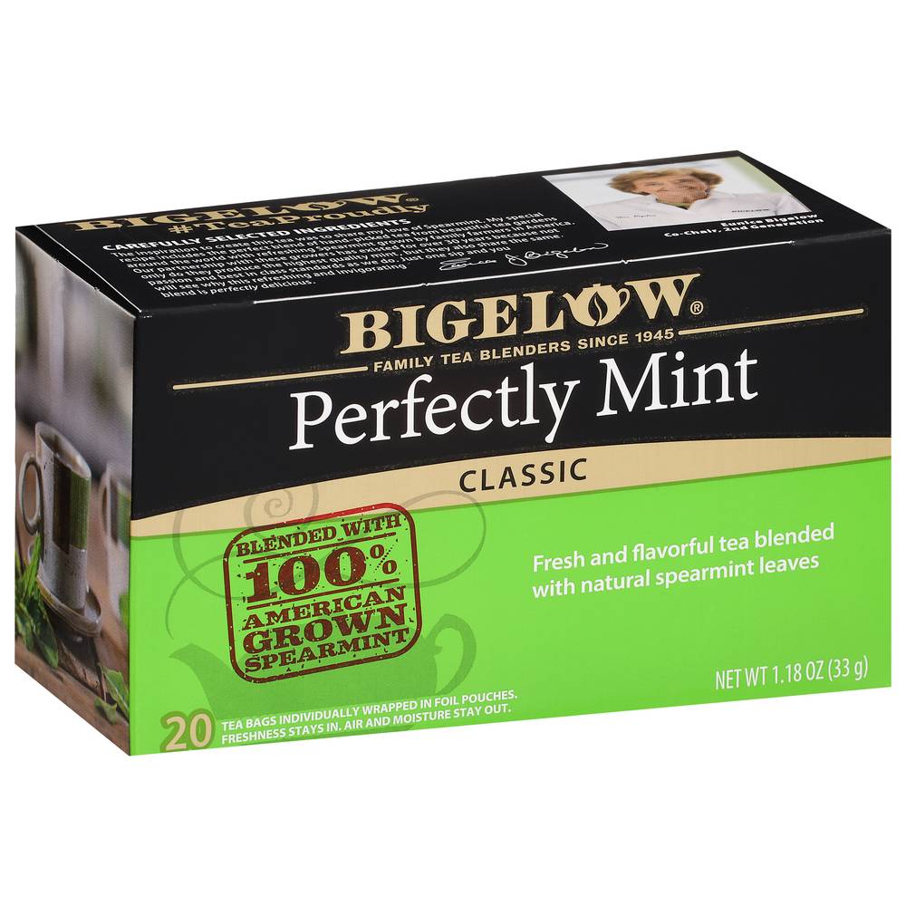 Bigelow Classic Perfectly Mint Tea Bags (1.18 oz)