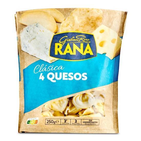 Tortellini relleno de 4 quesos Rana bolsa (250 g)