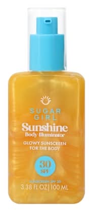 Sugar Girl Sunshine Body Illuminator Sunscreen SPF30 3.38oz Sunshine