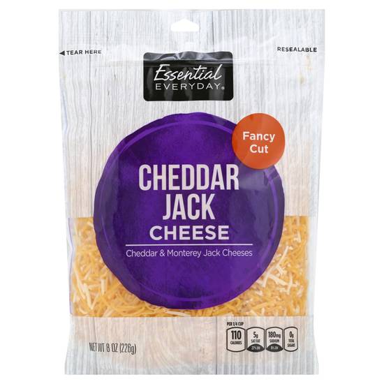 Essential Everyday Fancy Cut Cheddar Jack Cheese