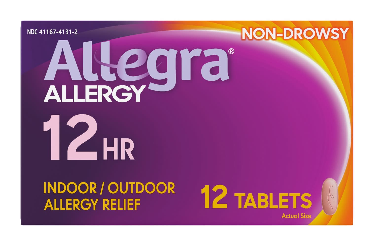 Allegra Indoor Outdoor Allergy Relief 60 mg Tablets (12 ct)