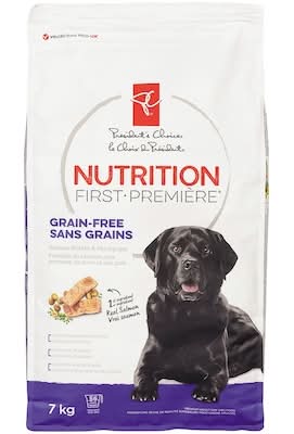 President's Choice Nutrition First Grain Free Dog Food, Salmon, Potato & Pea 7.0 KG