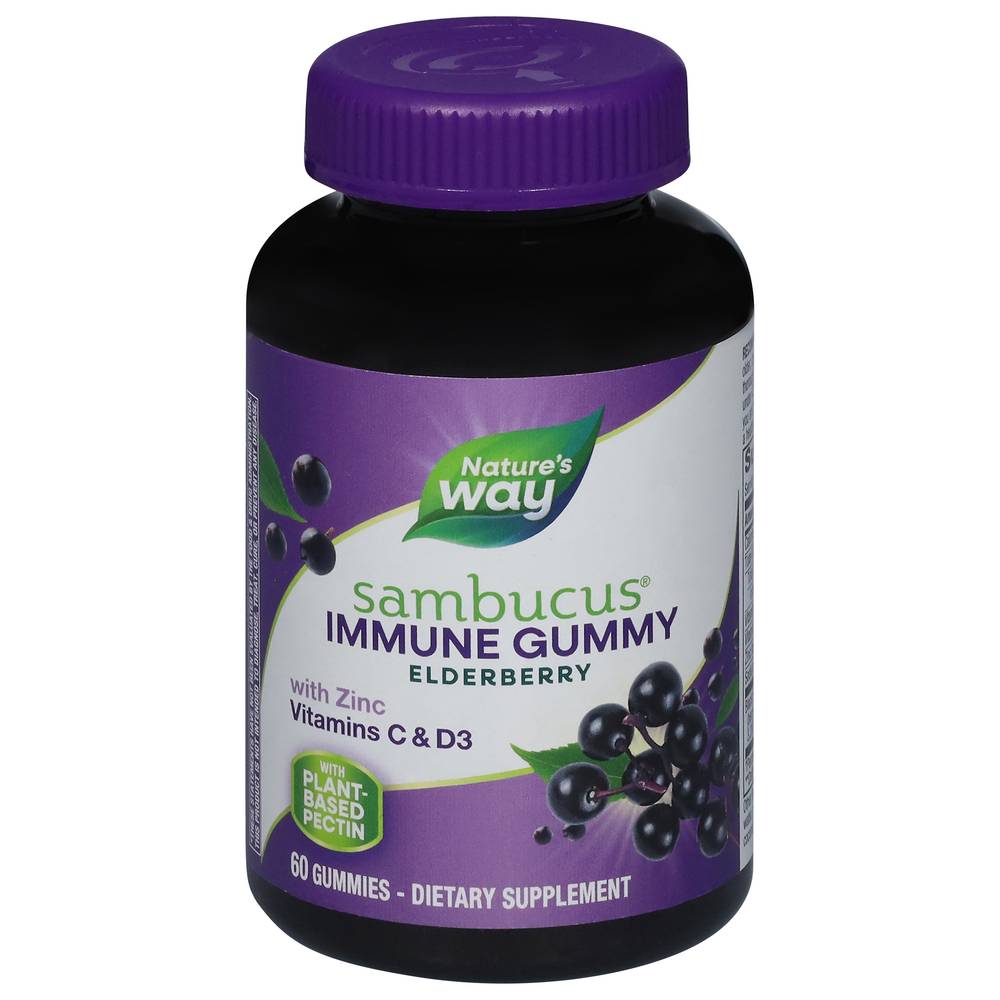 Nature's Way Sambucus Gummies, Elderberry (60 ct)