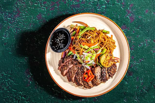 Teriyaki Steak Soba Noodles
