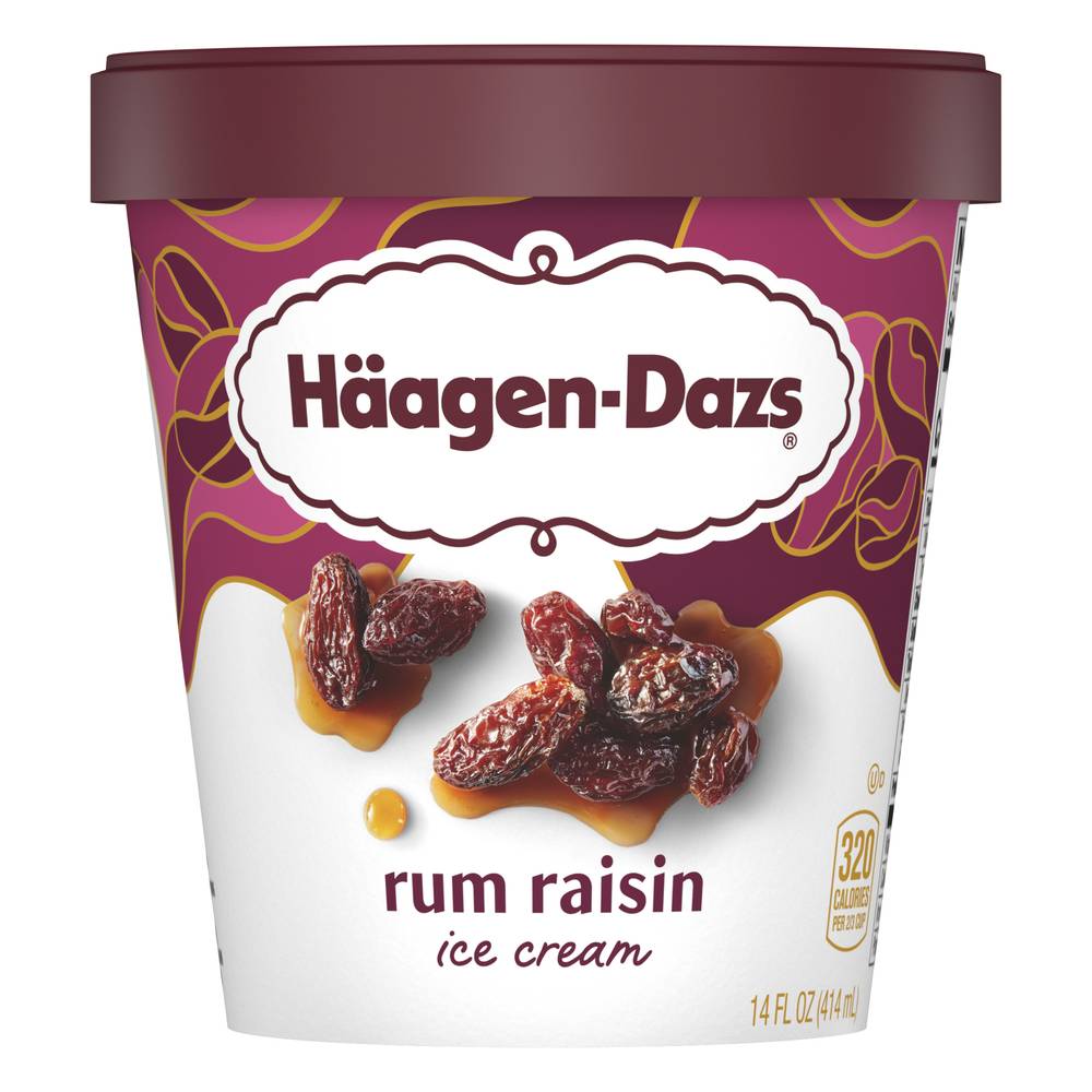 Häagen-Dazs Ice Cream, Rum Raisin (14 fl oz)