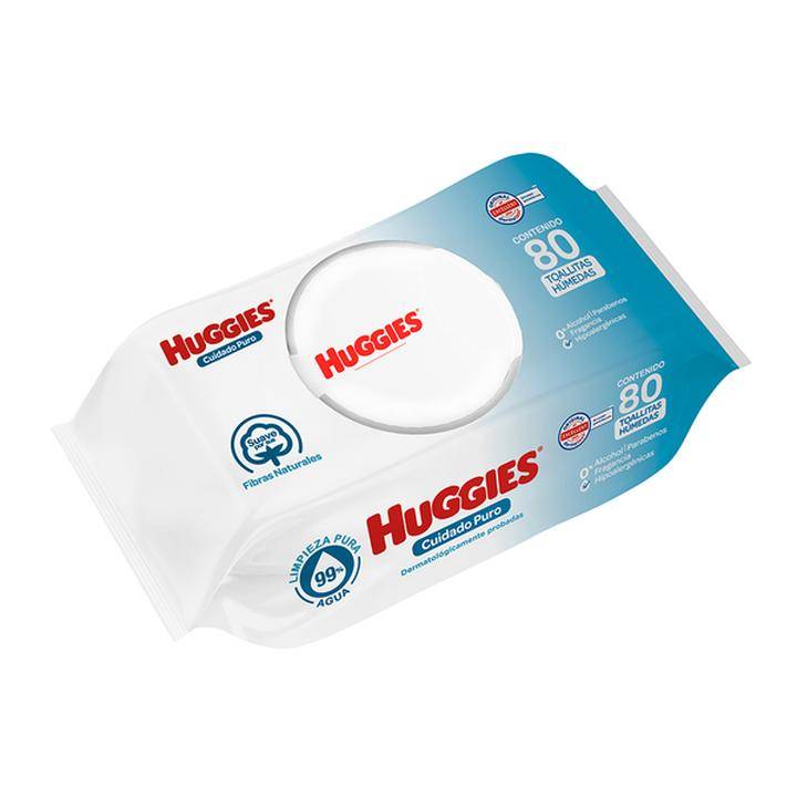 Huggies · Toallitas húmedas cuidado puro (80 un)