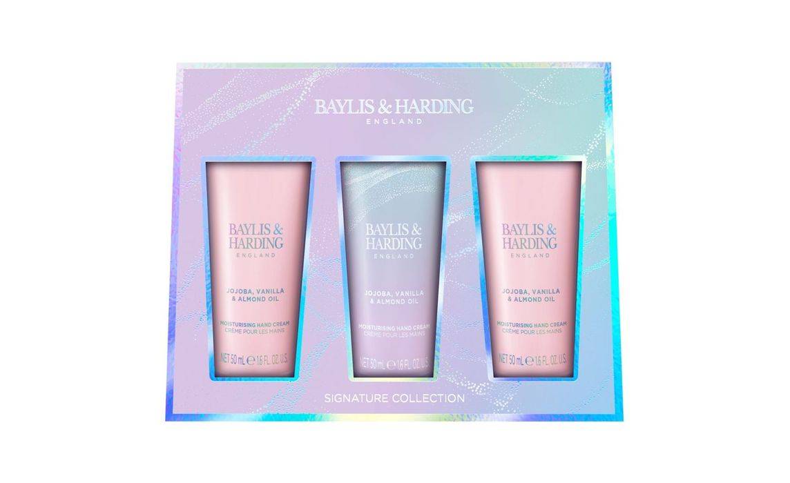 Baylis & Harding Jojoba Vanilla & Almond Oil Hand Creams Gift Set 3 pack (407612)