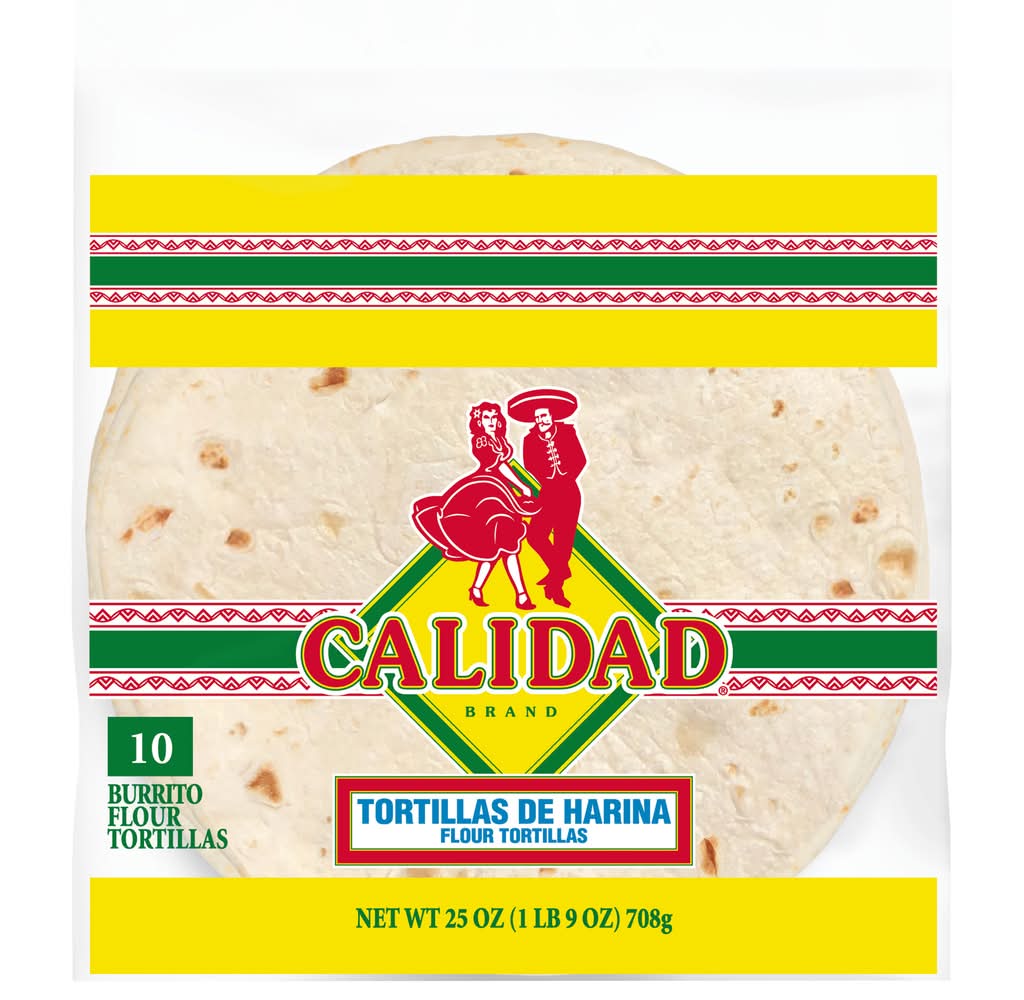 Calidad Burrito Flour Tortillas (25 oz, 10 ct)