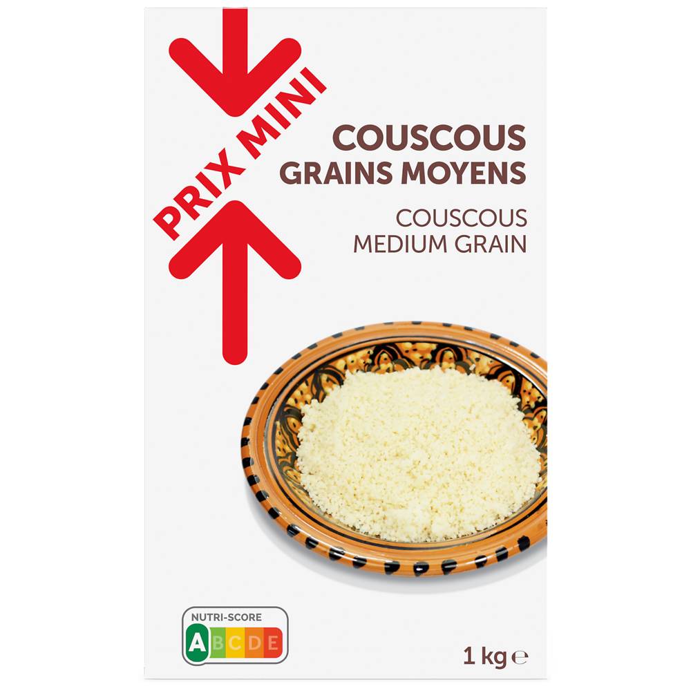 Prix Mini - Couscous semoule grains moyens (1kg)