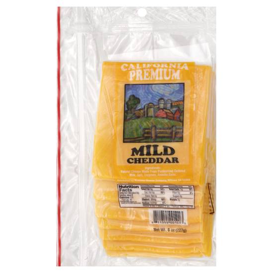 California Premium Mild Cheddar Cheese Slices (8 oz)