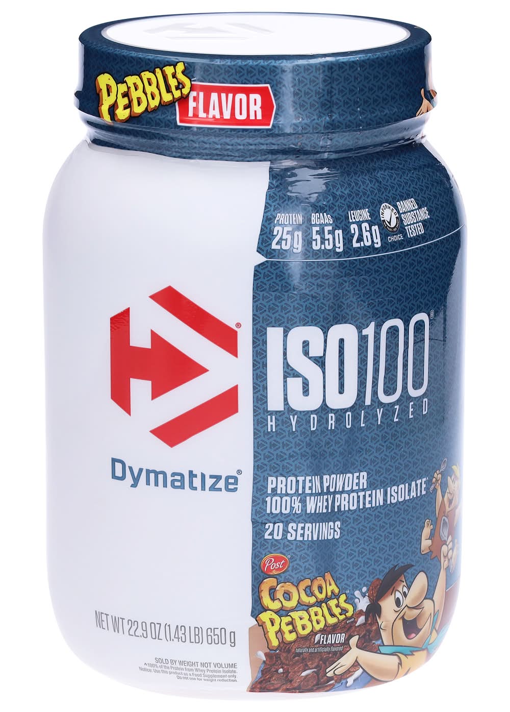 Dymatize Iso100 Hydrolyzed Protein Powder, Cocoa Pebbles (22.9 oz)