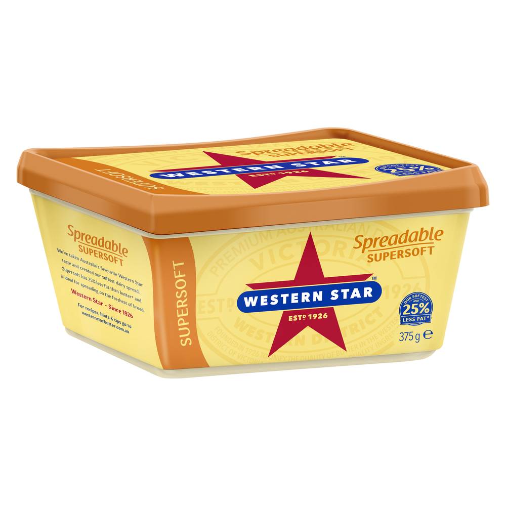 Western Star Supersoft Spreadable Butter (375g)