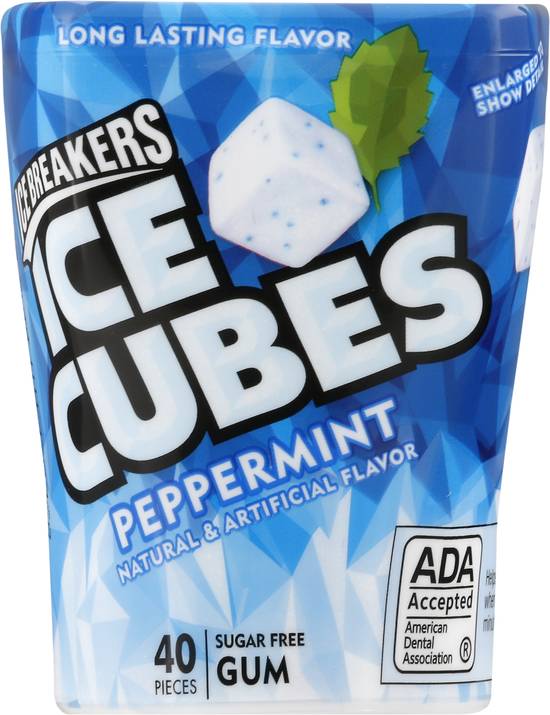 Ice Breakers Ice Cubes Peppermint Flavored Sugar Free Gum (40 ct)
