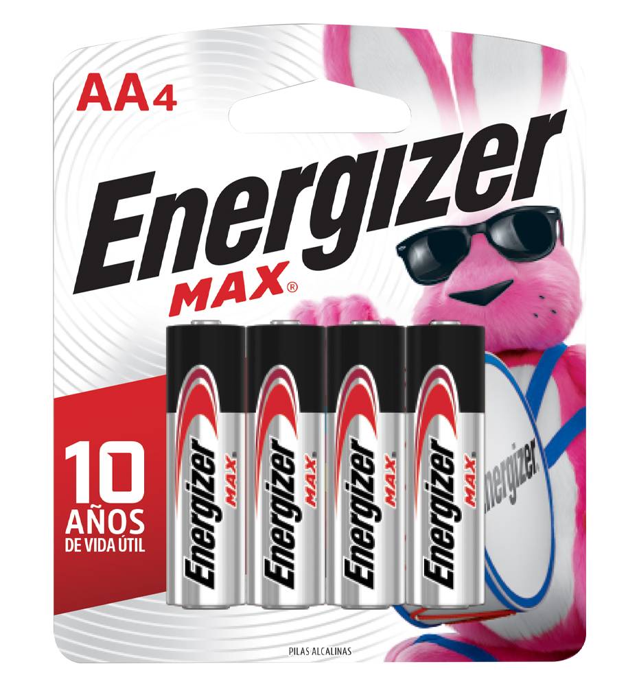 Energizer PILAS ALCALINA AA PAQ*4