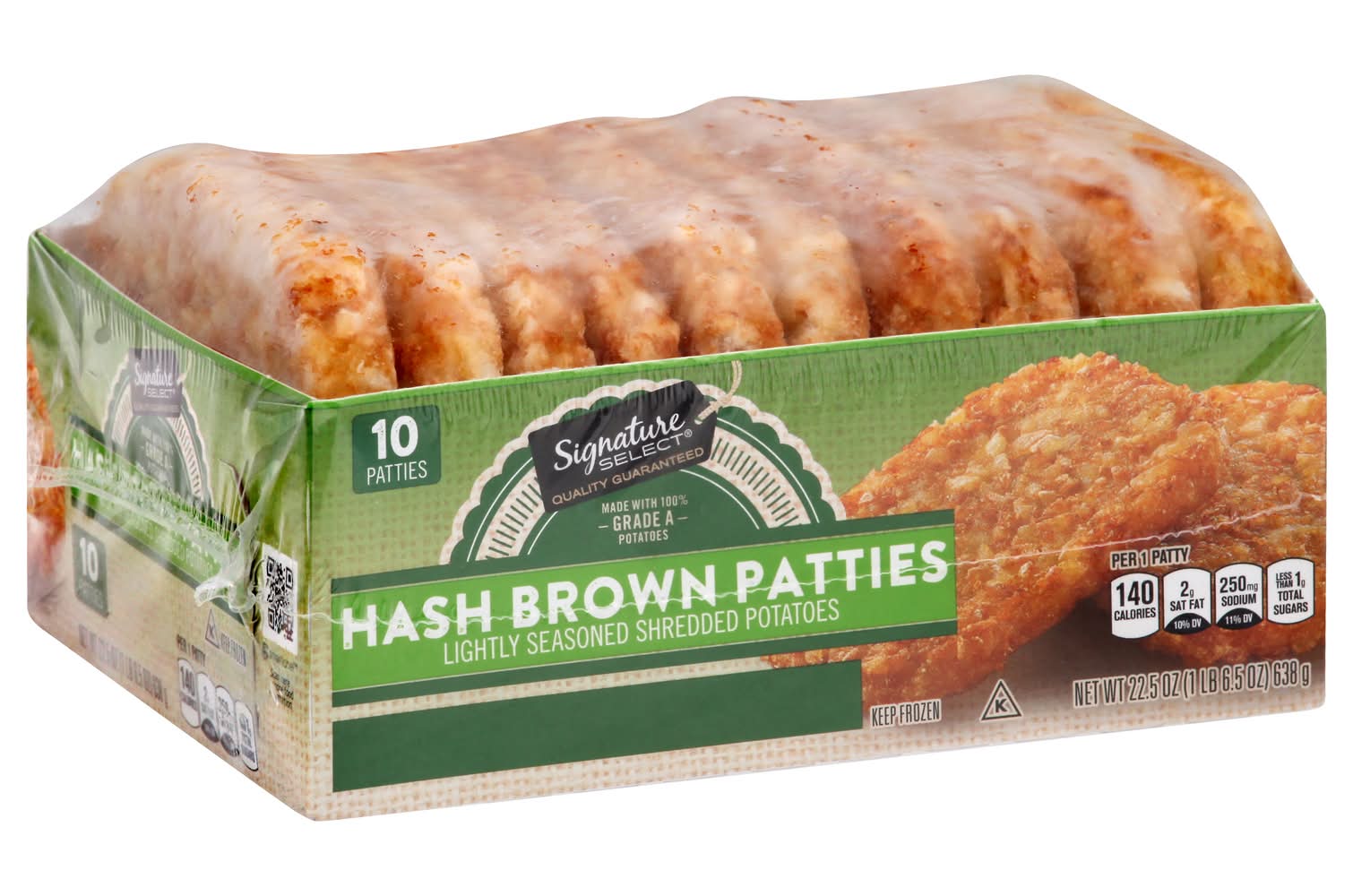 Signature Select Lightly Seasoned Hash Brown Patties (22.5 oz, 10 ct)